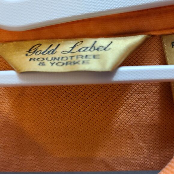 Gold Label Roundtree & Yorke Mens Polo Orange Size 2X Big 100% Cotton Pullover - Picture 5 of 12
